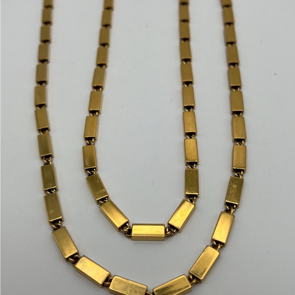 Monet VINTAGE 1970'S ERA GOLD TONE HEAVY LINK 32” CHAIN NECKLACE! - Picture 9 of 9